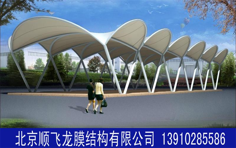 西安农贸广场长廊膜结构工程