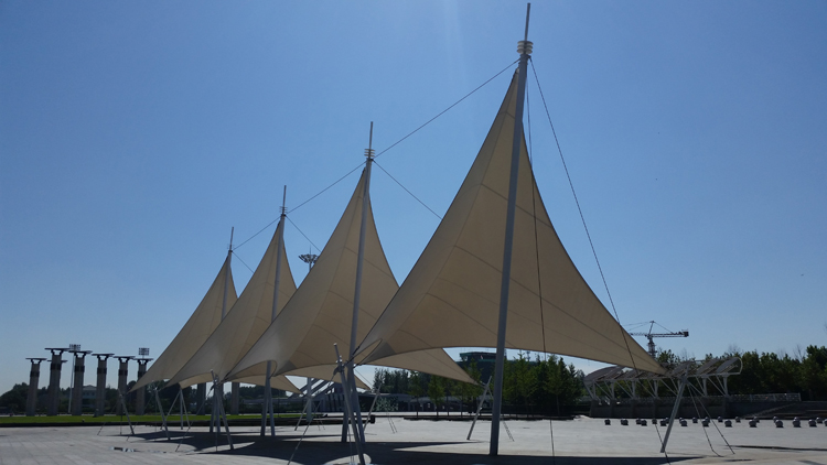 榆垡广场景观张拉膜结构