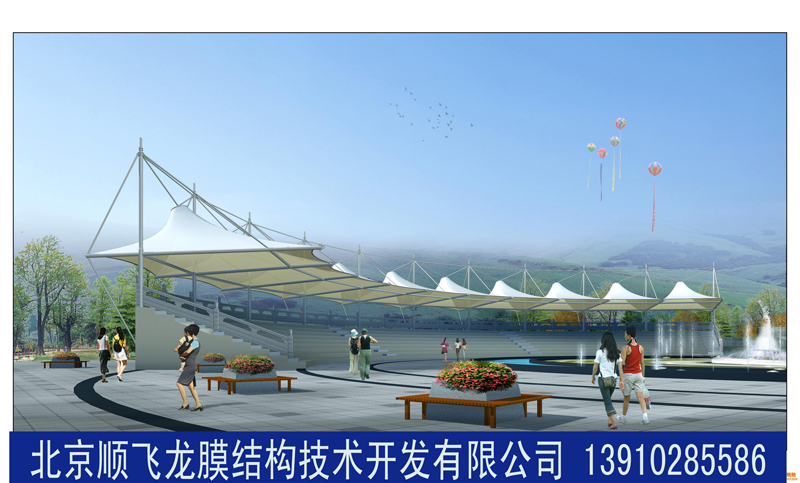 体育看台膜结构